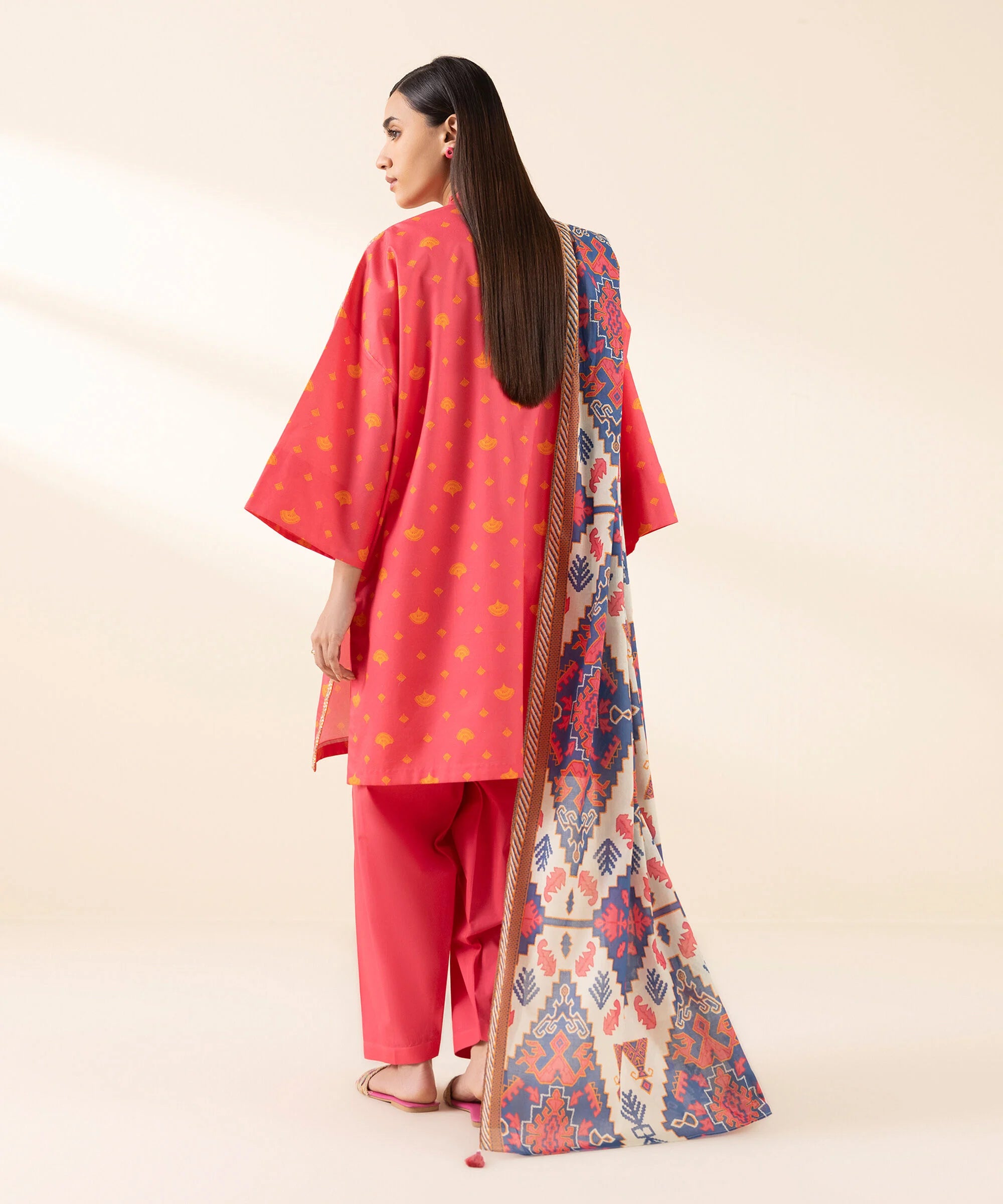 Sapphire 3Pc Printed Lawn Suit 00U3PDY25V47 gulbuy.com