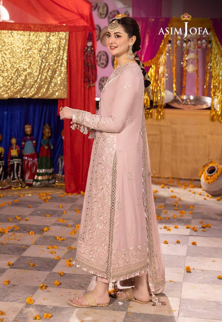 ASIM JOFA 3 PIECE EMBROIDERED SILK SUIT (AJDA-17) gulbuy.com