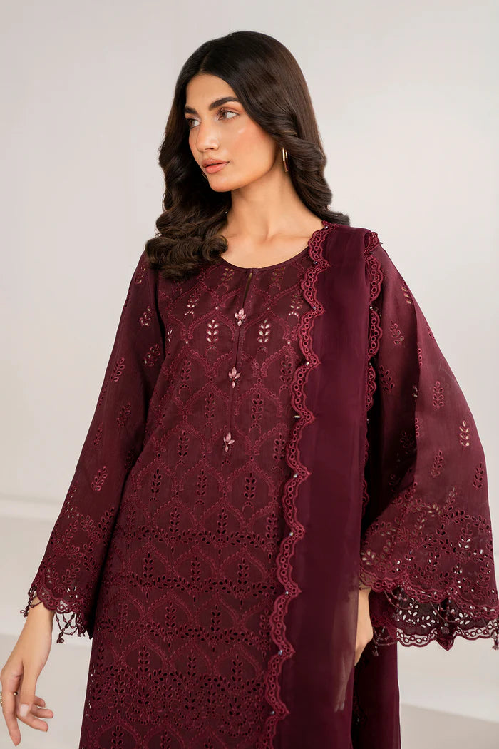 Baroque 3Pc Embroidered Chiffon Suit SF-690 gulbuy.com