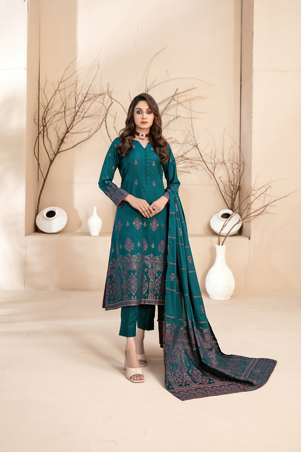 Tawakkal 3 Piece Cotton Lawn Suit (D-2939)