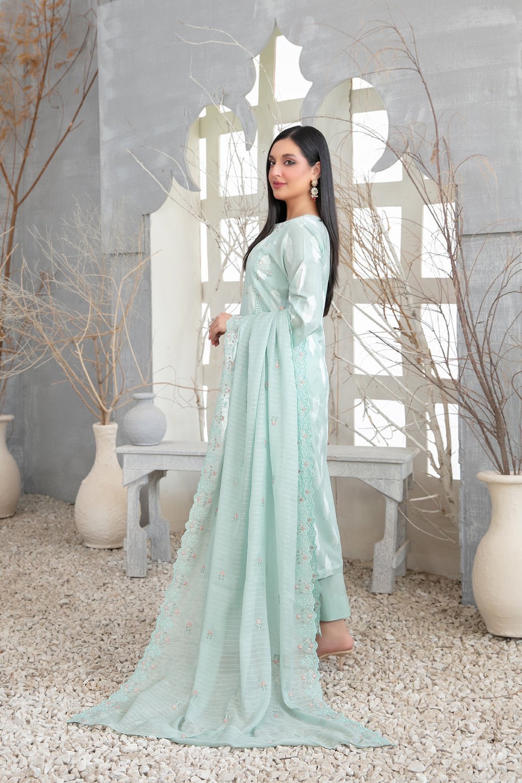 Tawakkal 3Pc Embroidered Lawn Suit D-1098-Izara gulbuy.com