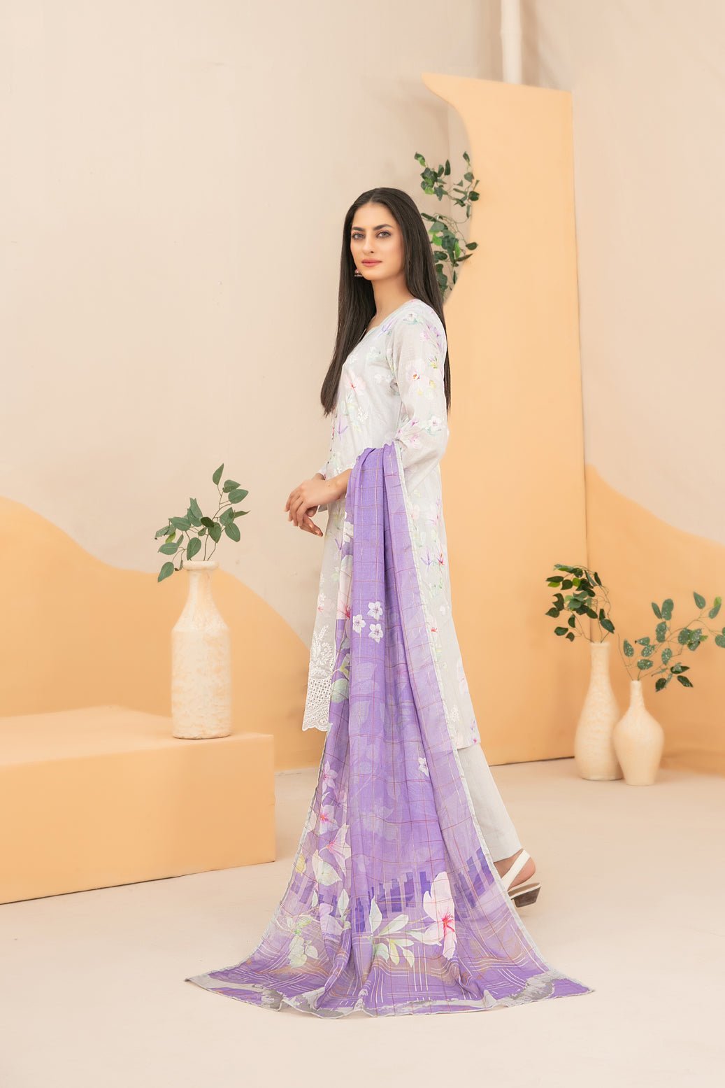 Tawakkal 3Pc Embroidered Lawn Suit D-3501-Zyra gulbuy.com