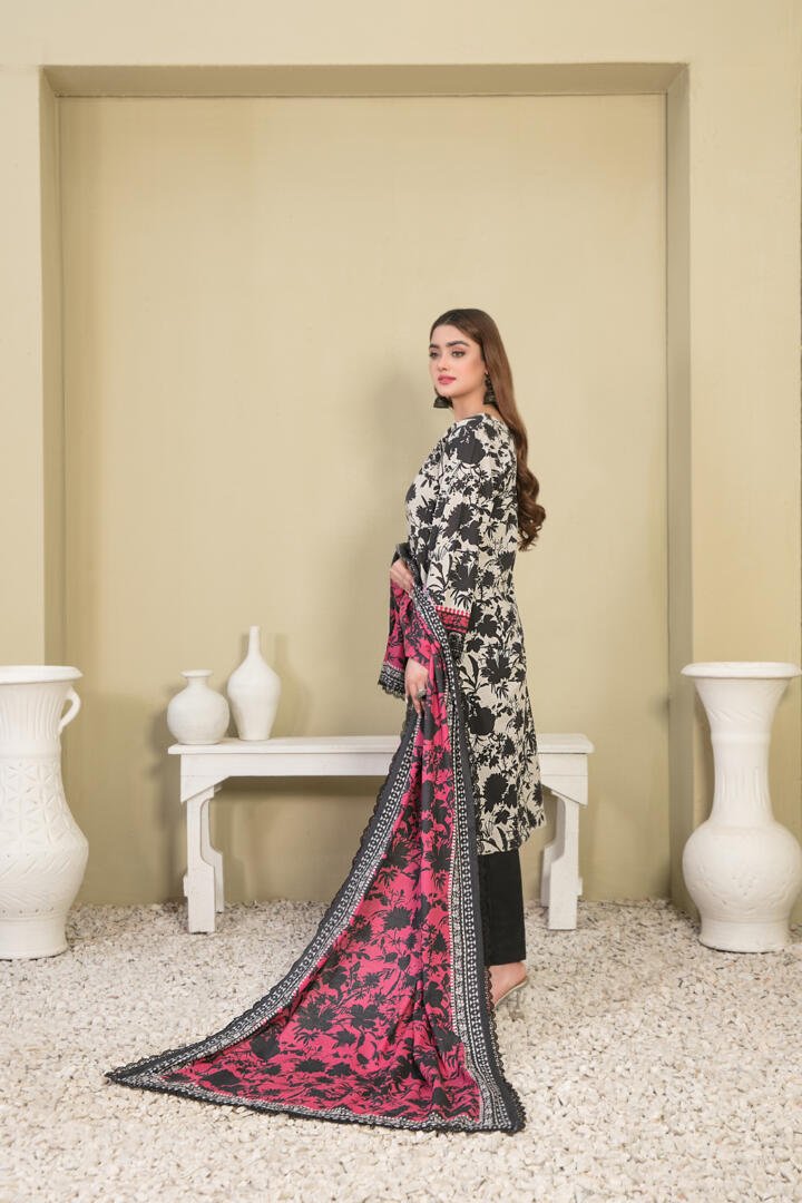 Tawakkal 3 Piece Digital Printed Khaddar Suit (D-1143)