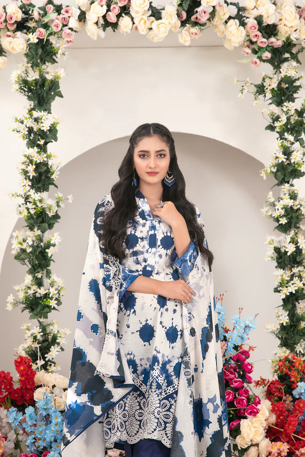 Tawakkal 3Pc Embroidered Lawn Suit D-1397 gulbuy.com