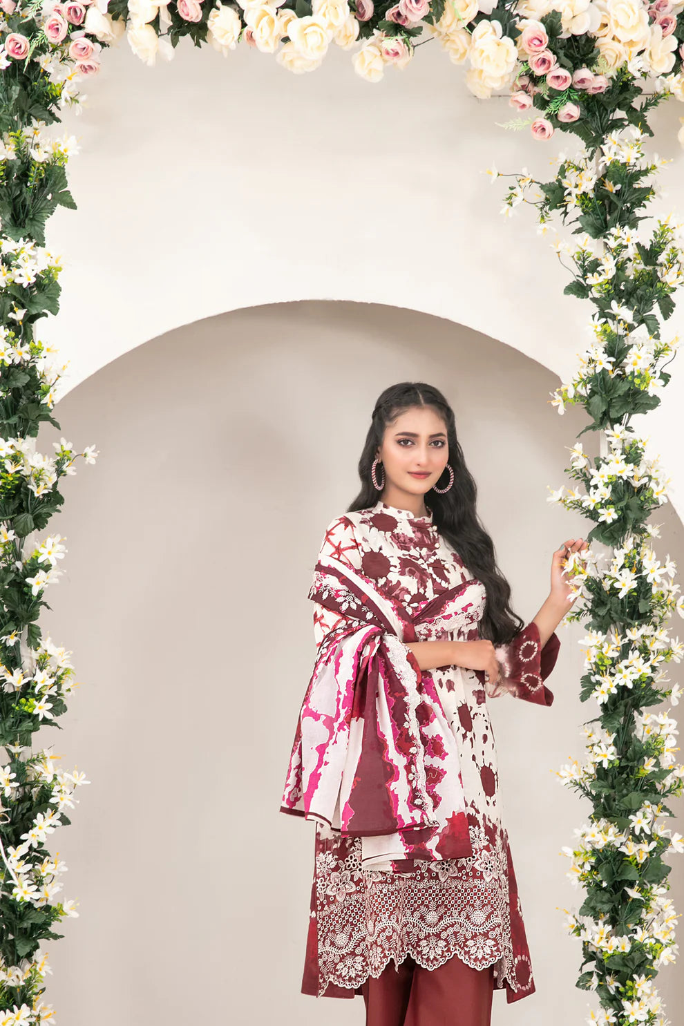 Tawakkal 3Pc Embroidered Lawn Suit D-1395 gulbuy.com