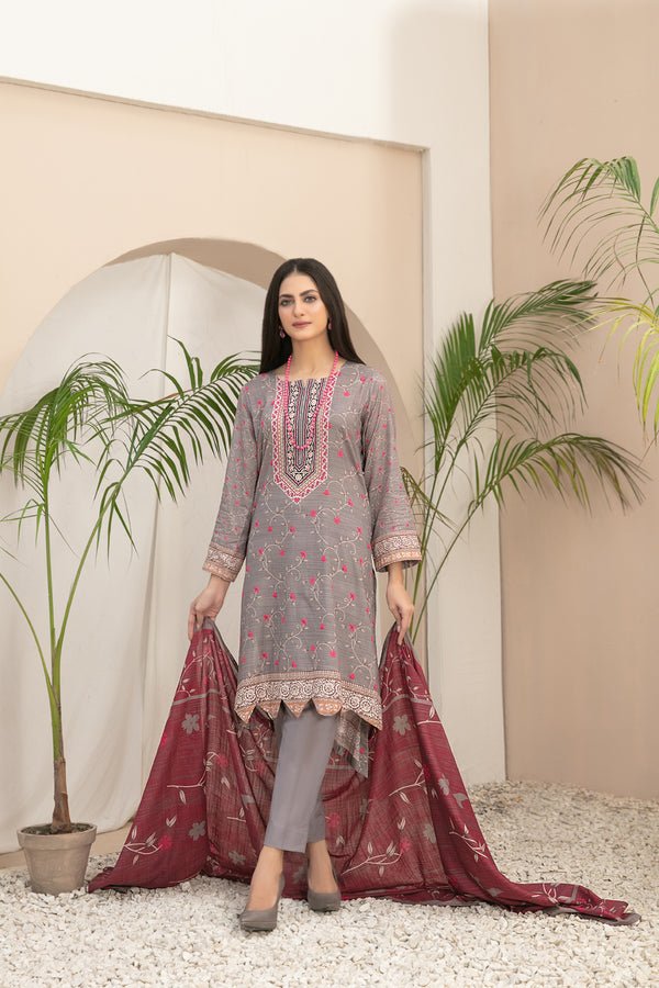 Tawakkal 3 Piece Printed Lawn Suit (D-3594)