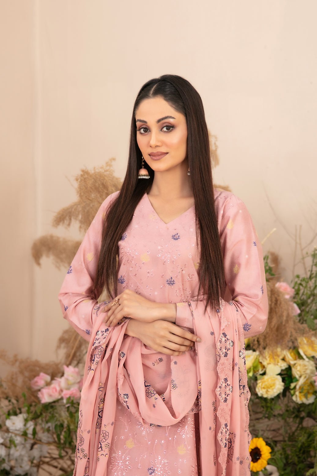 Tawakkal 3Pc Embroidered Lawn Suit D-1167 gulbuy.com