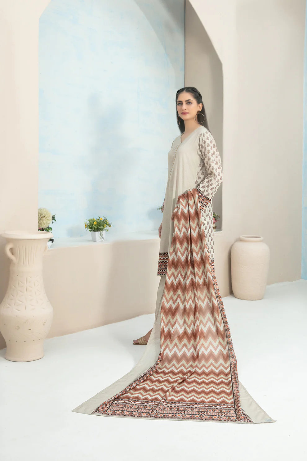 Tawakkal 3Pc Embroidered Lawn Suit D-3638 gulbuy.com