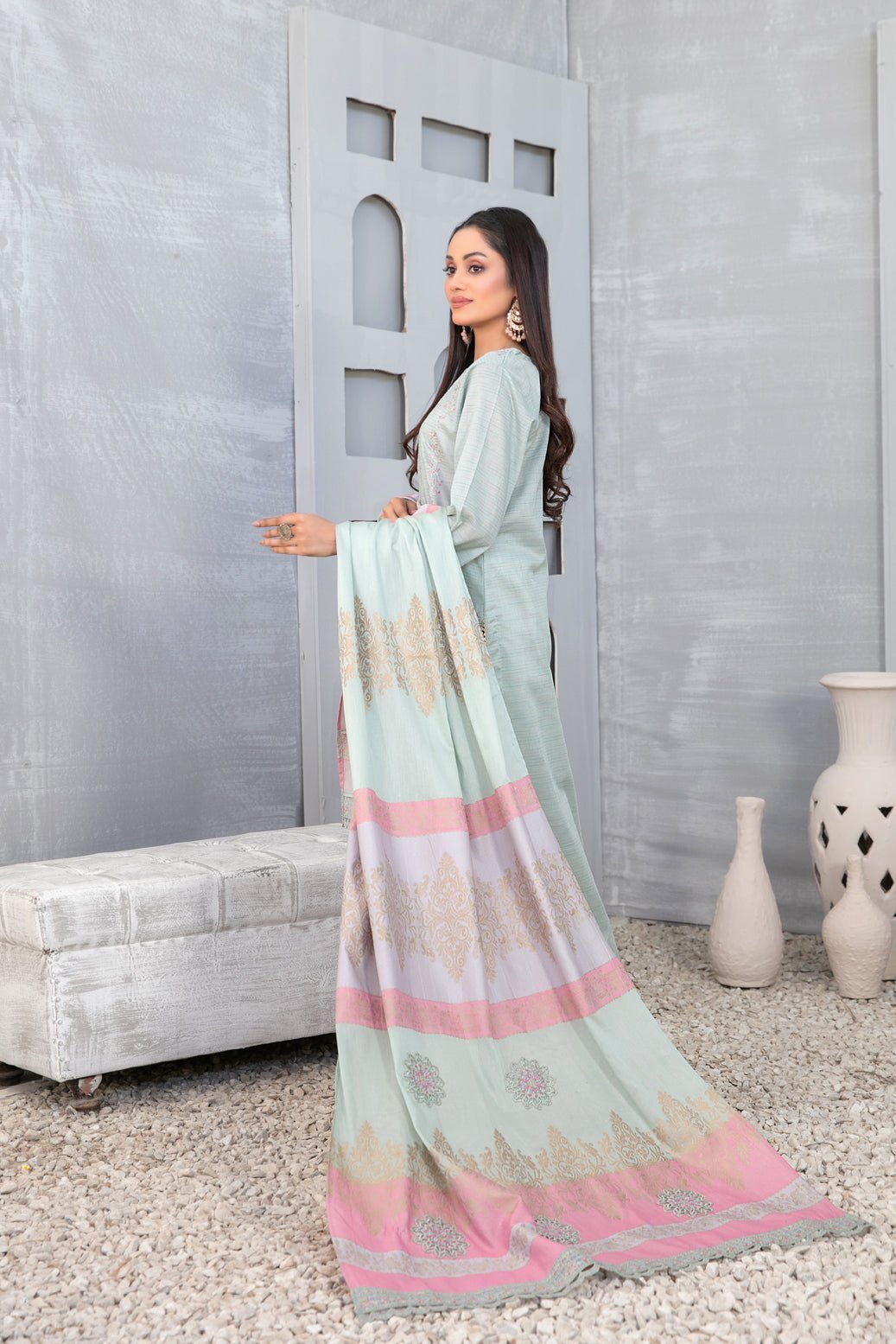 Tawakkal 3Pc Embroidered Lawn Suit D-1026-Mabel gulbuy.com