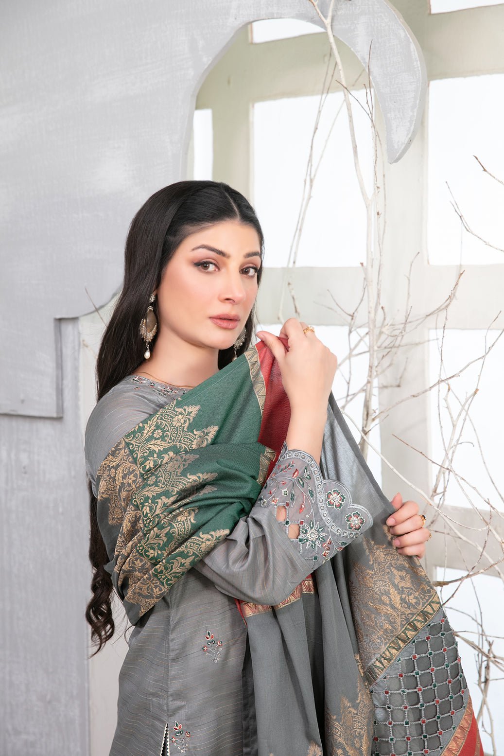 Tawakkal 3Pc Embroidered Lawn Suit D-1027-Mabel gulbuy.com