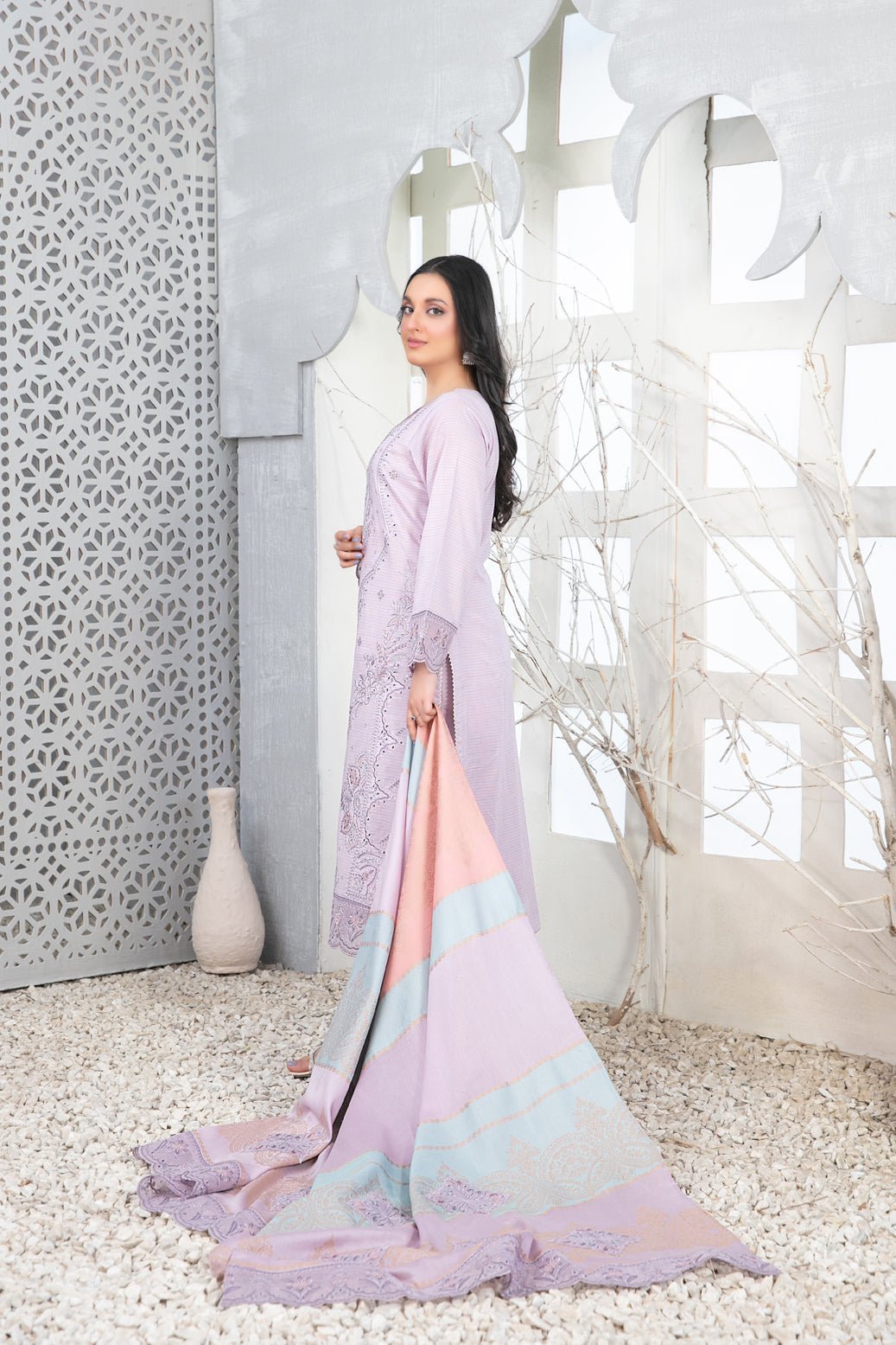 Tawakkal 3Pc Embroidered Lawn Suit D-1022-Mabel gulbuy.com