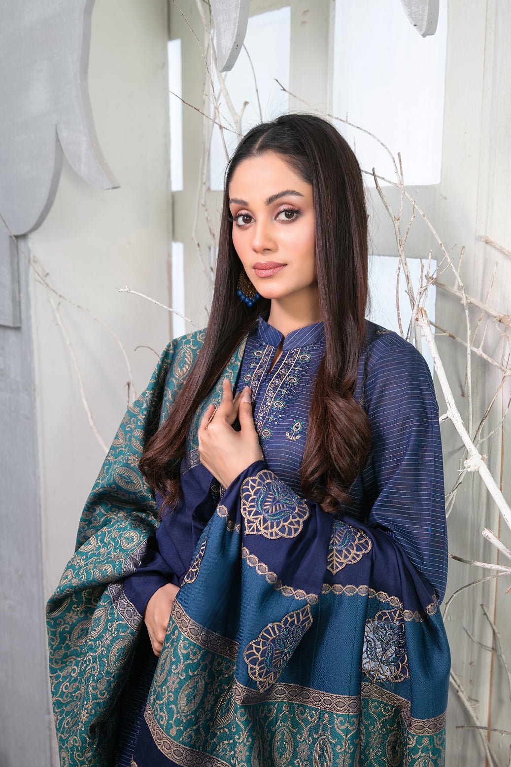 Tawakkal 3Pc Embroidered Lawn Suit D-1024-Mabel gulbuy.com