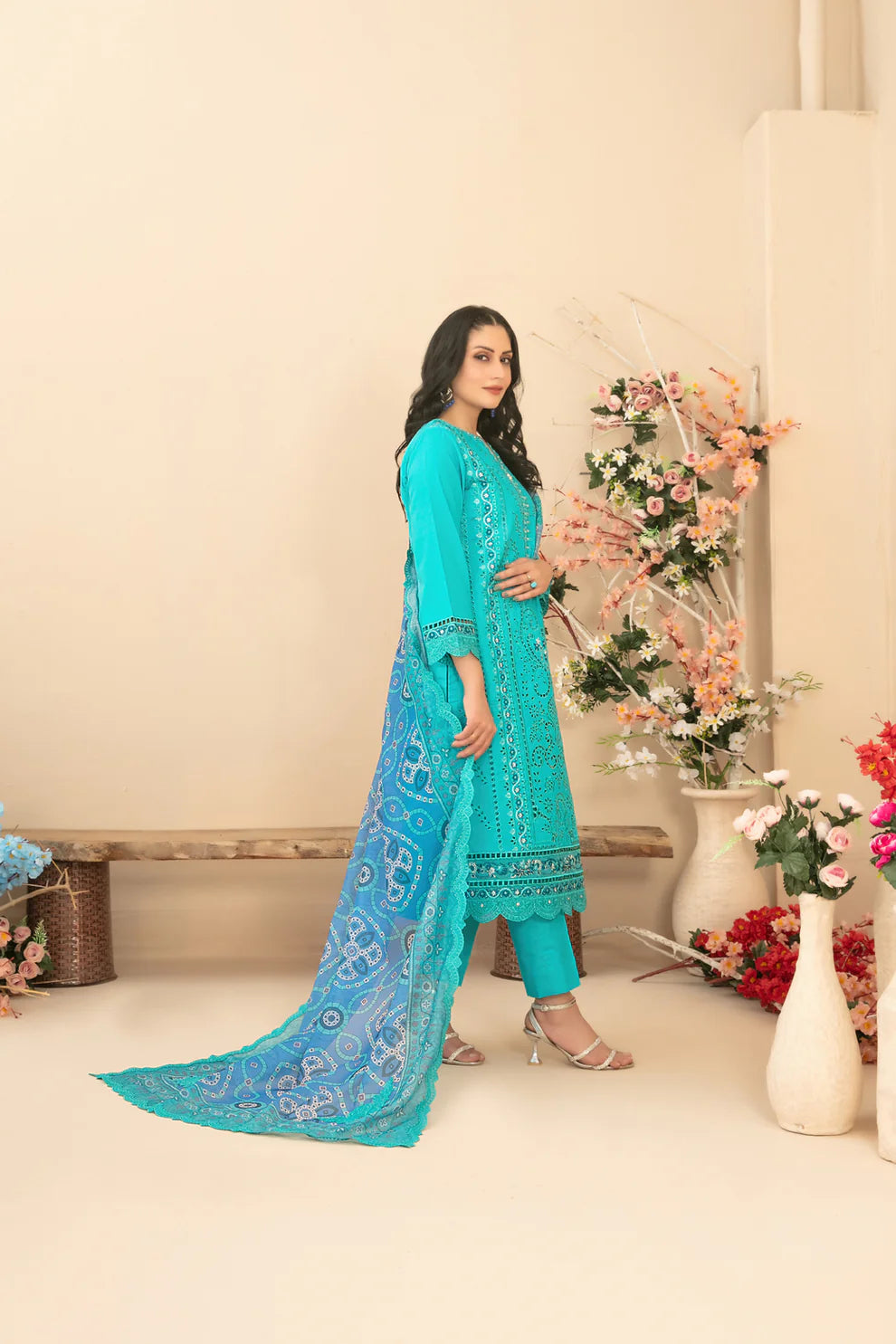 Tawakkal 3Pc Embroidered Lawn Suit D-1159 gulbuy.com