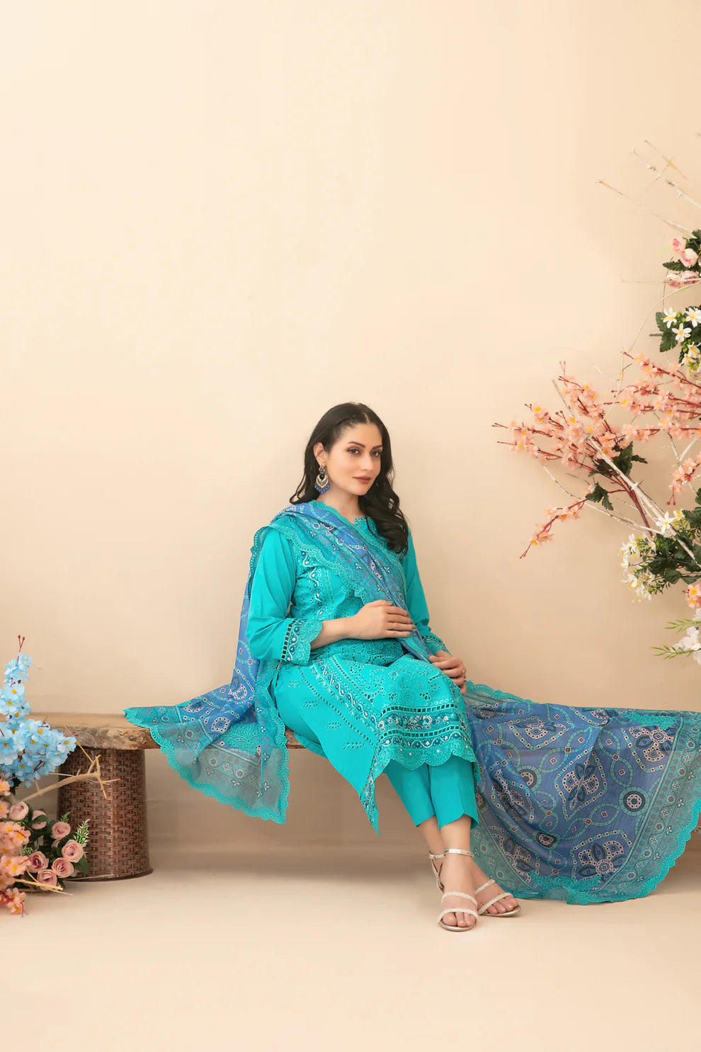 Tawakkal 3Pc Embroidered Lawn Suit D-1159 gulbuy.com