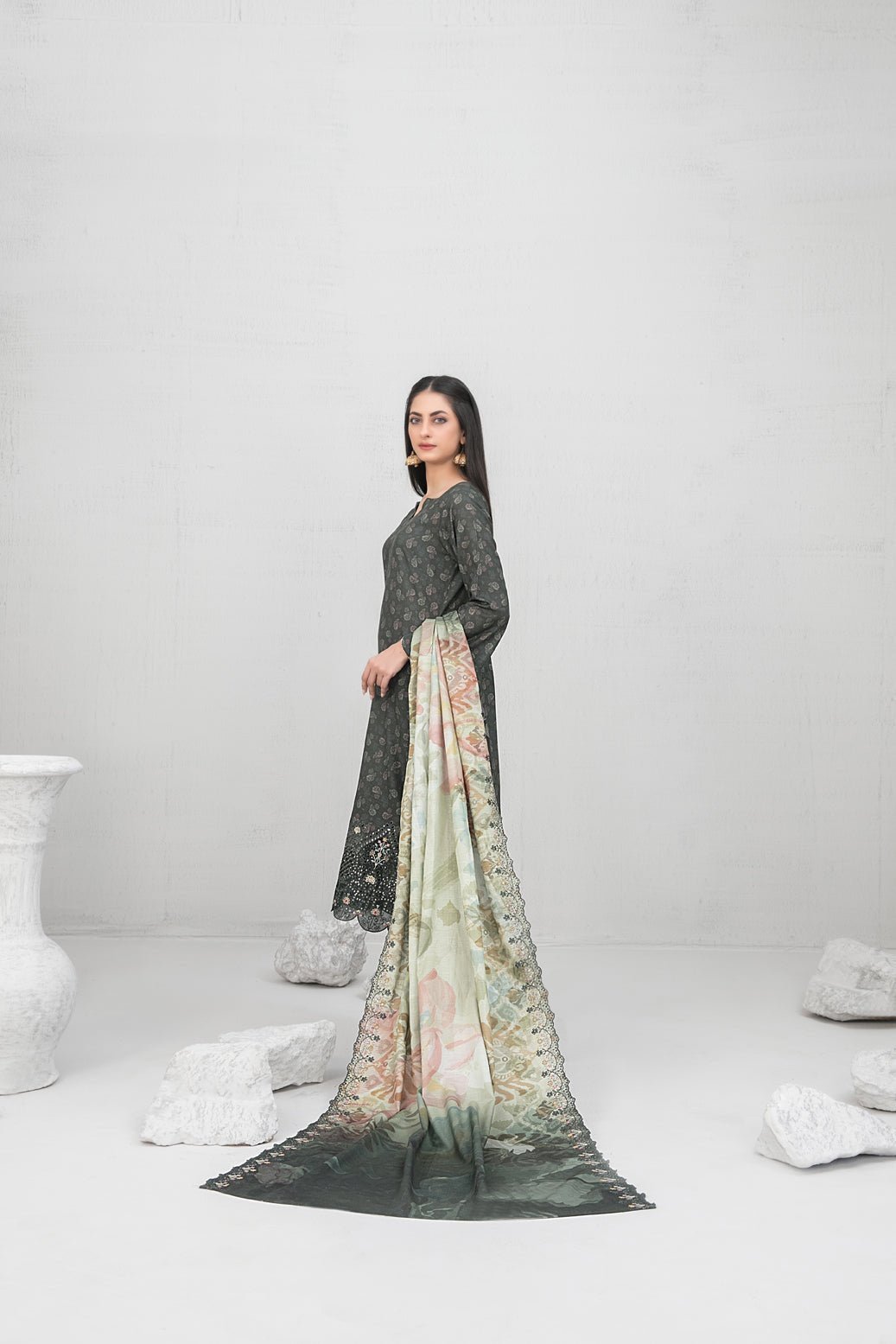 Tawakkal 3Pc Printed Jacquard Suit D-5443-Zahwah gulbuy.com