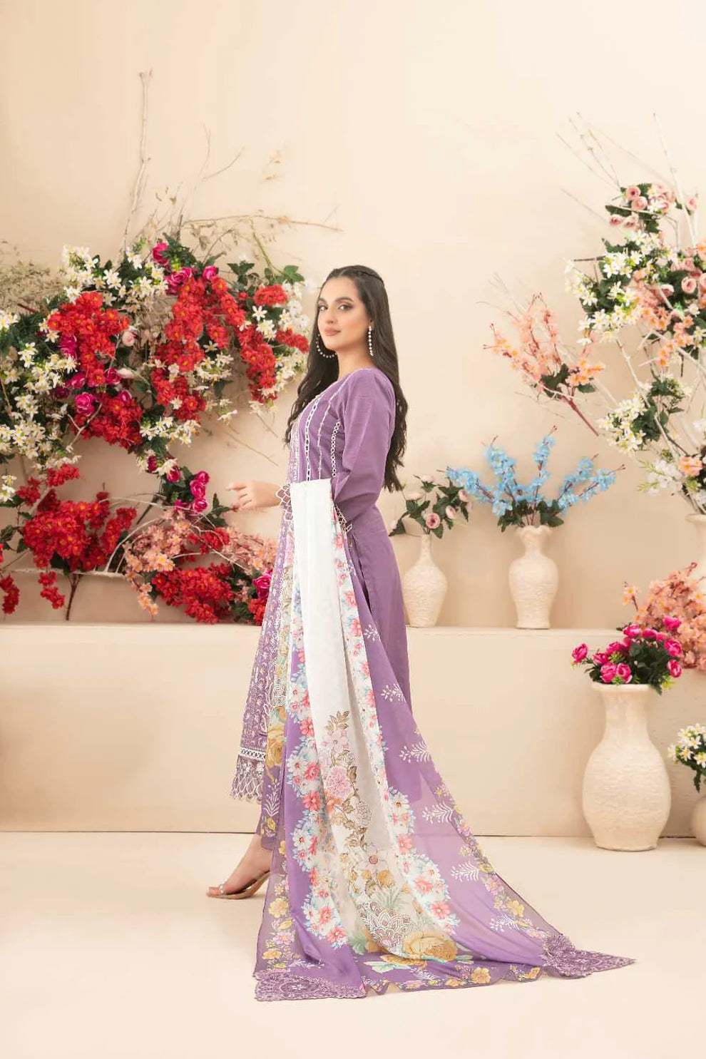 Tawakkal 3Pc Embroidered Lawn Suit D-1151 gulbuy.com