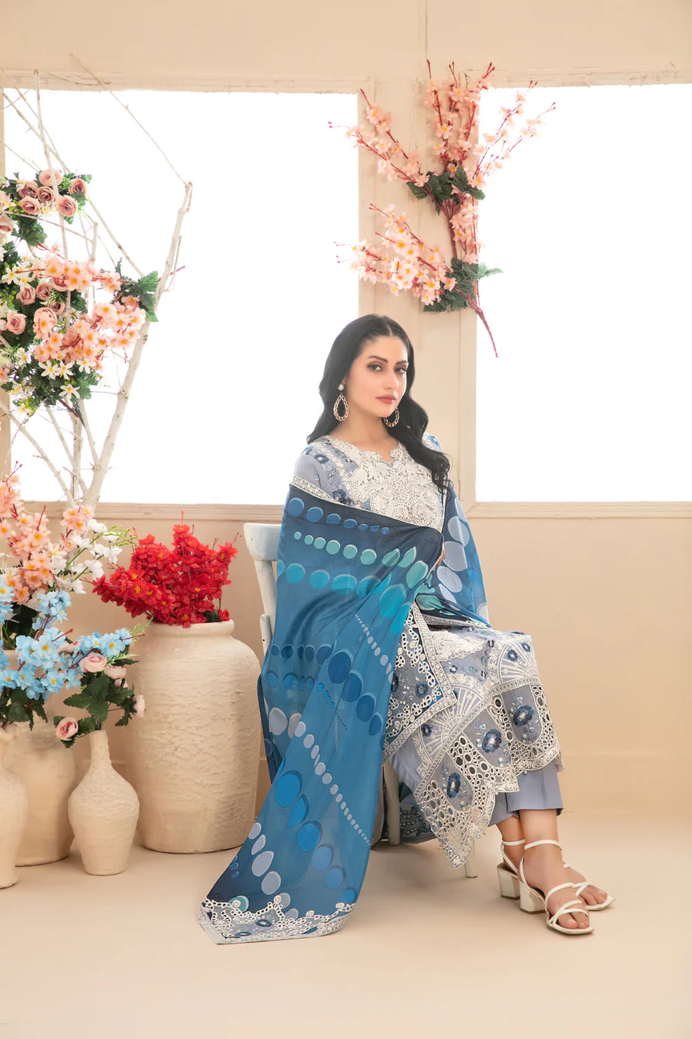 Tawakkal 3Pc Embroidered Lawn Suit D-1153 gulbuy.com