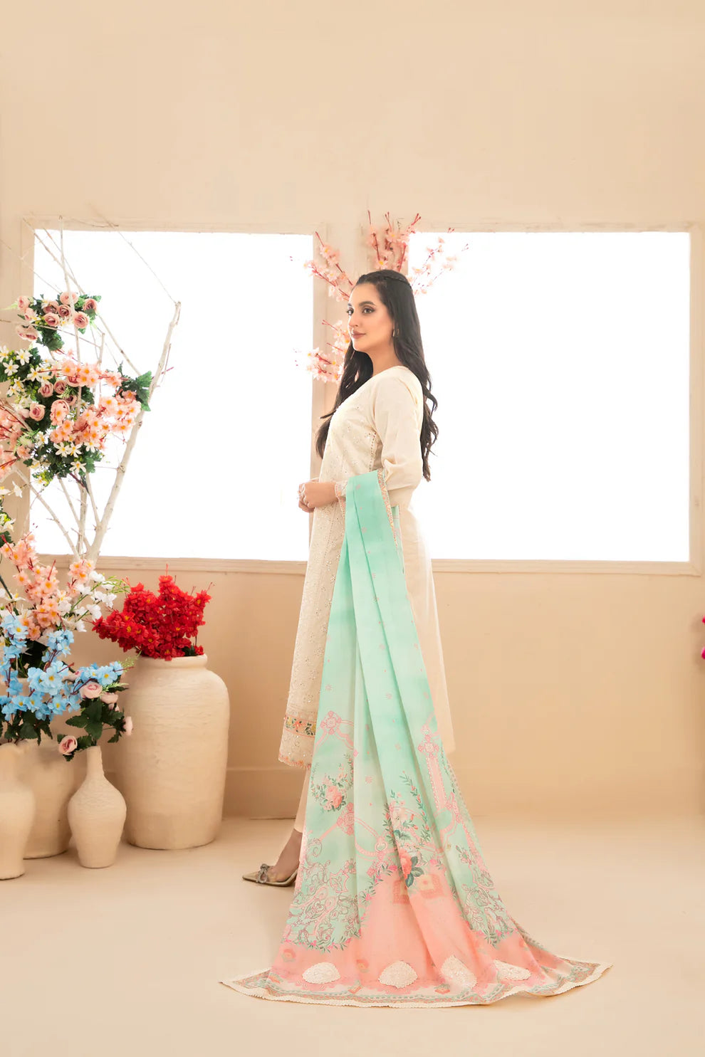 Tawakkal 3Pc Embroidered Lawn Suit D-1158 gulbuy.com