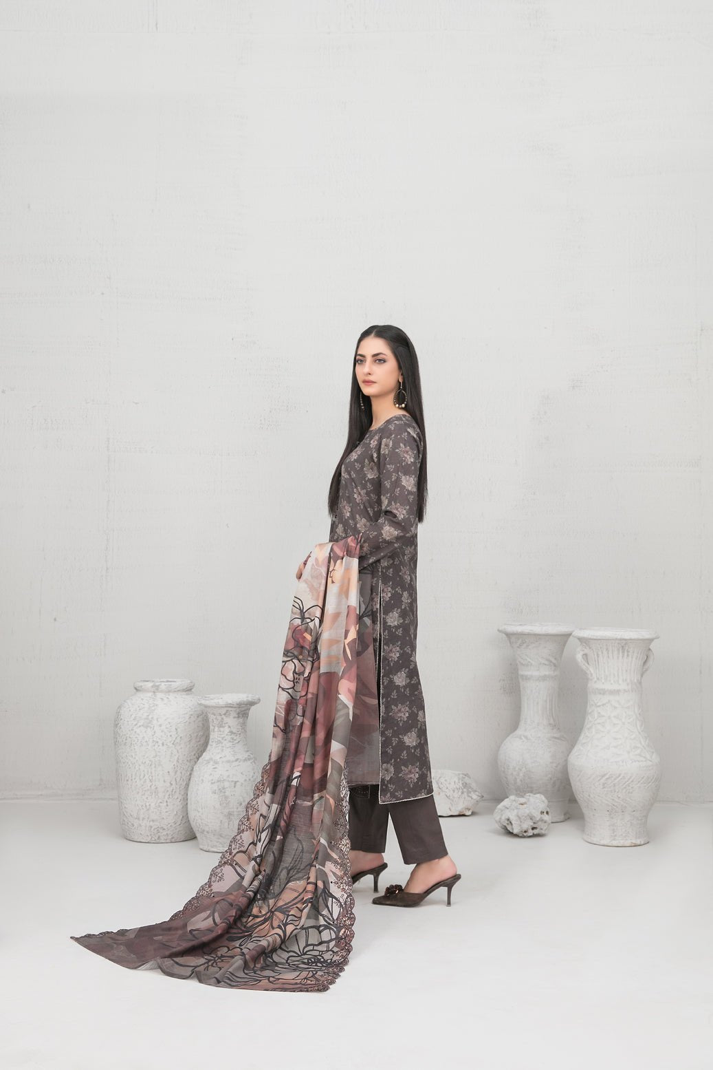 Tawakkal 3Pc Printed Jacquard Suit D-5441-Zahwah gulbuy.com