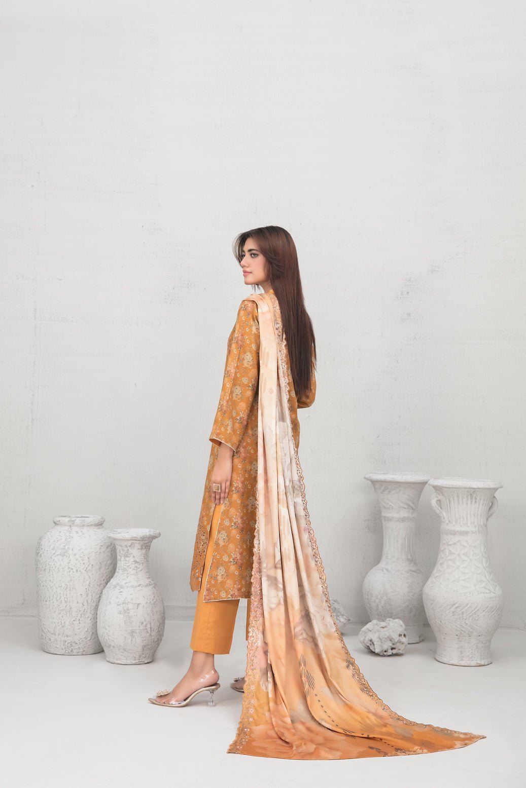 Tawakkal 3Pc Printed Jacquard Suit D-5436-Zahwah gulbuy.com