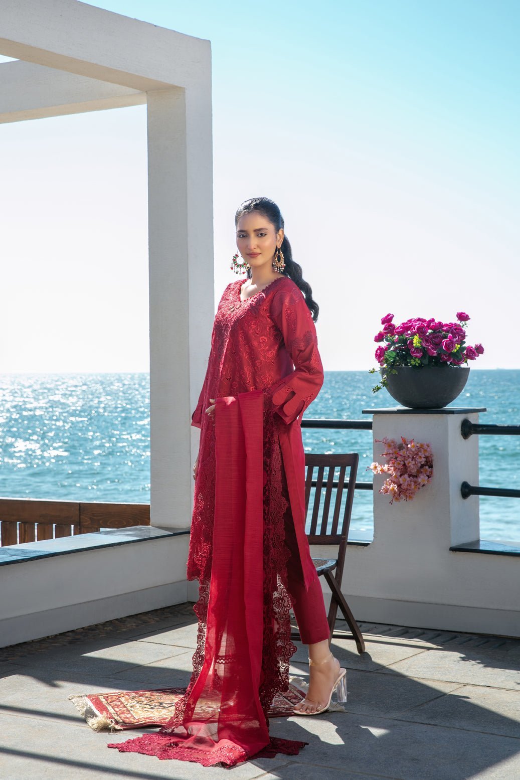 Tawakkal 3Pc Embroidered Lawn Suit D-3254-Zevira gulbuy.com