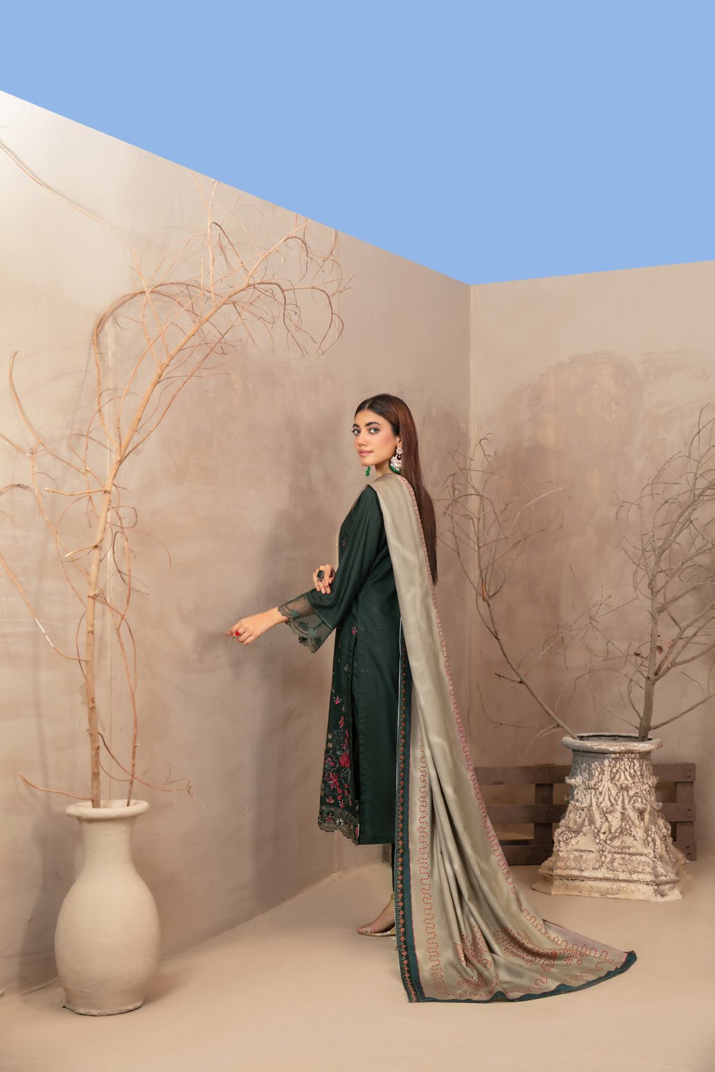 Tawakkal 3Pc Embroidered Fabrics Suit D-3837-Gulizar gulbuy.com