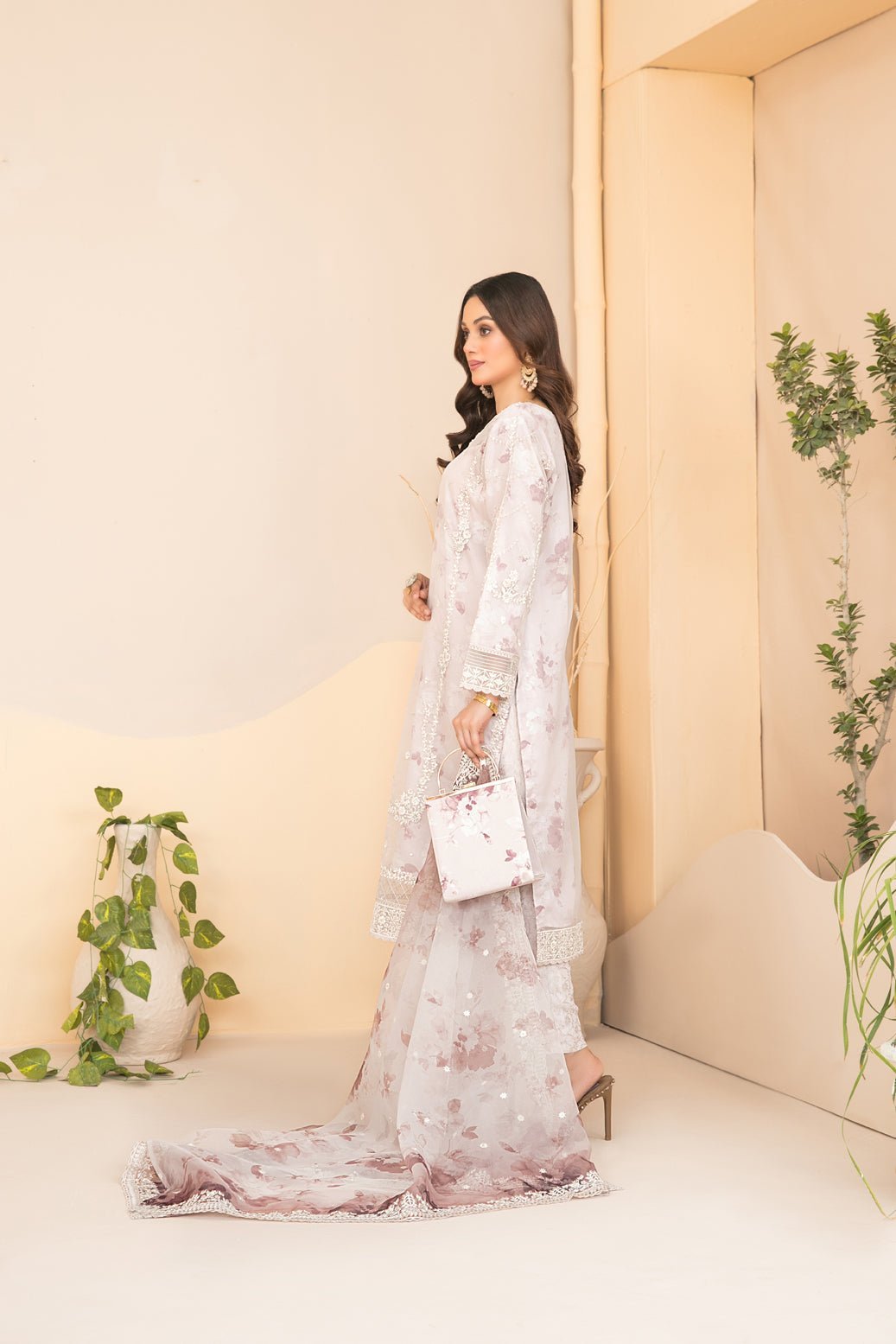 Tawakkal 3Pc Embroidered Viscose Suit D-3924-Nurcan gulbuy.com