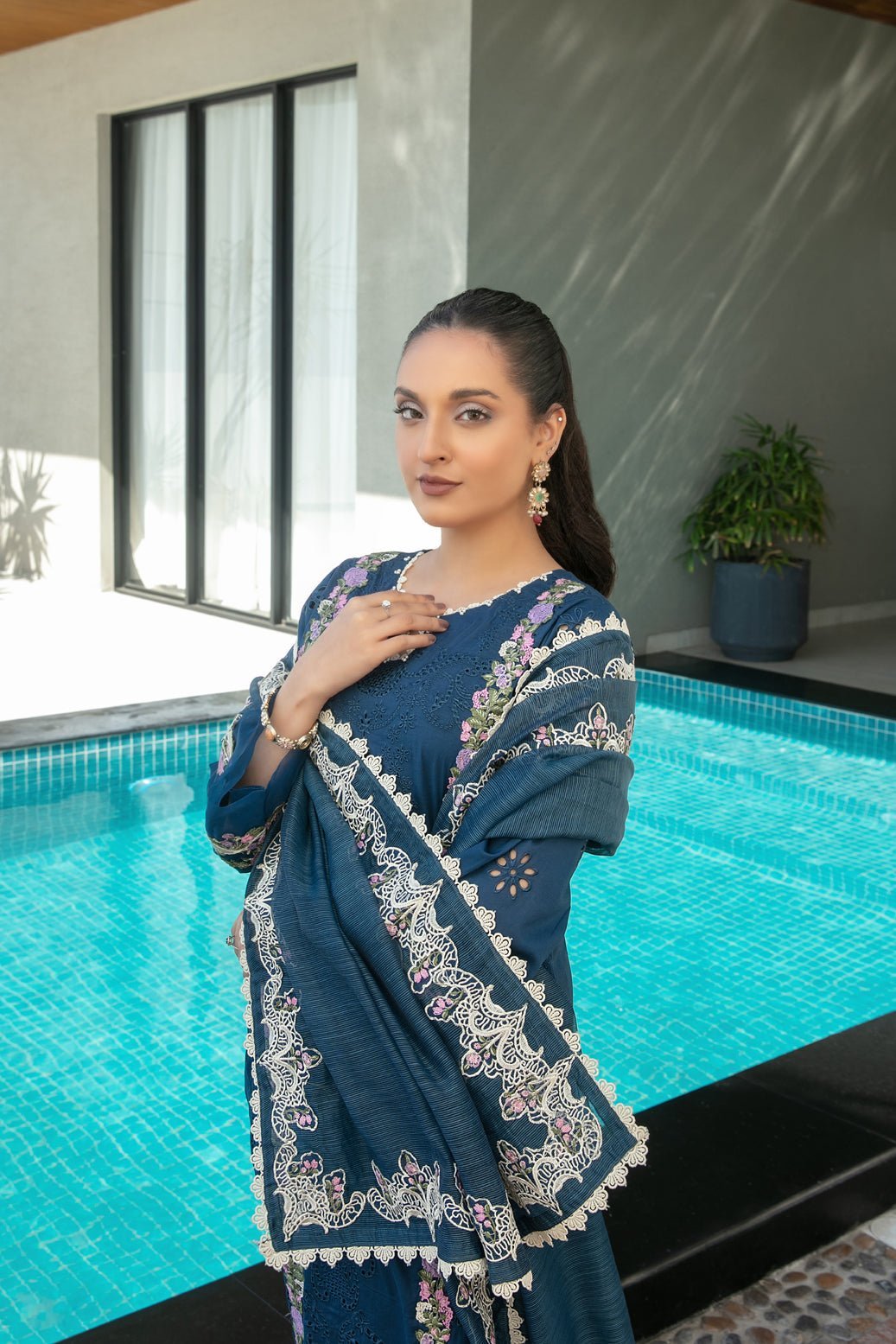 Tawakkal 3Pc Embroidered Lawn Suit D-3255-Zevira gulbuy.com