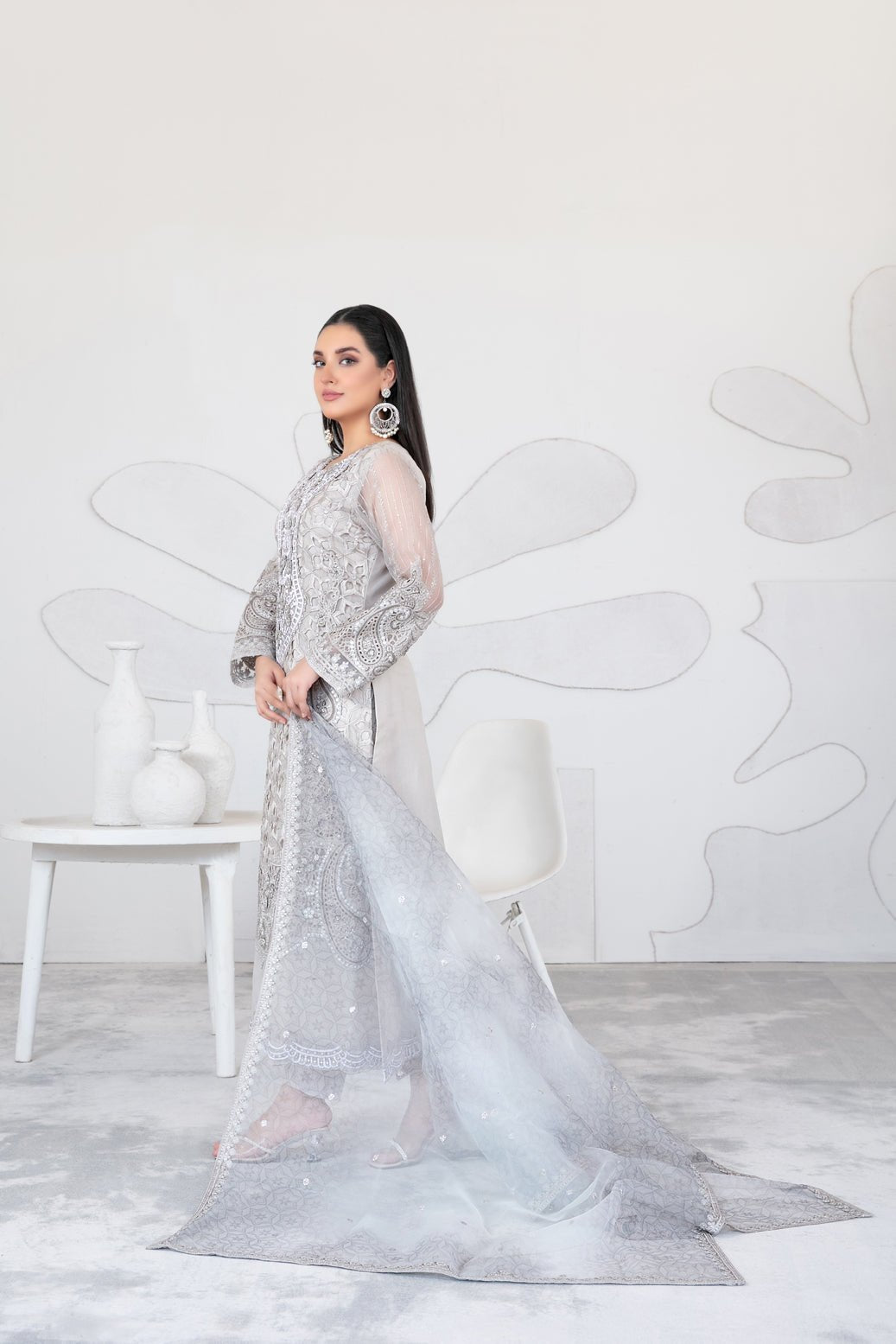 Tawakkal 3Pc Embroidered Organza Suit D-3657-GELAREH gulbuy.com