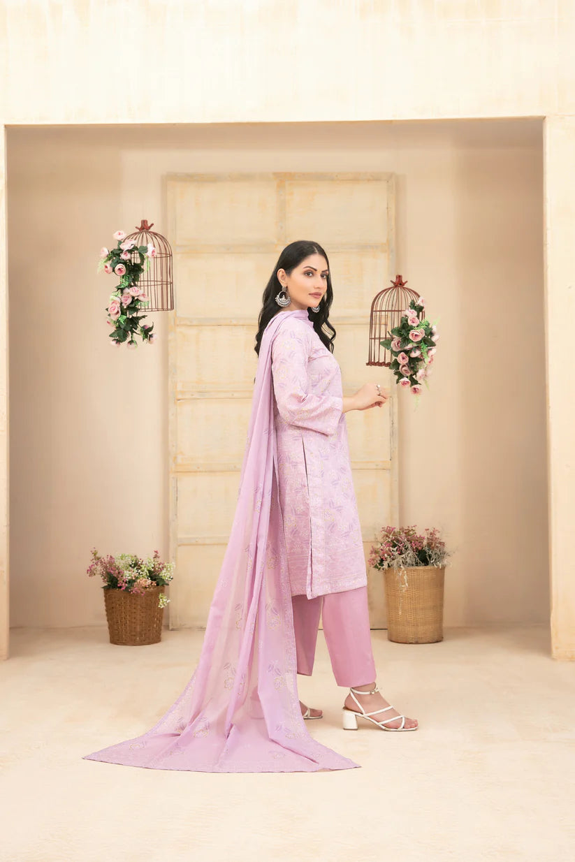 Tawakkal 3Pc Embroidered Lawn Suit D-1943