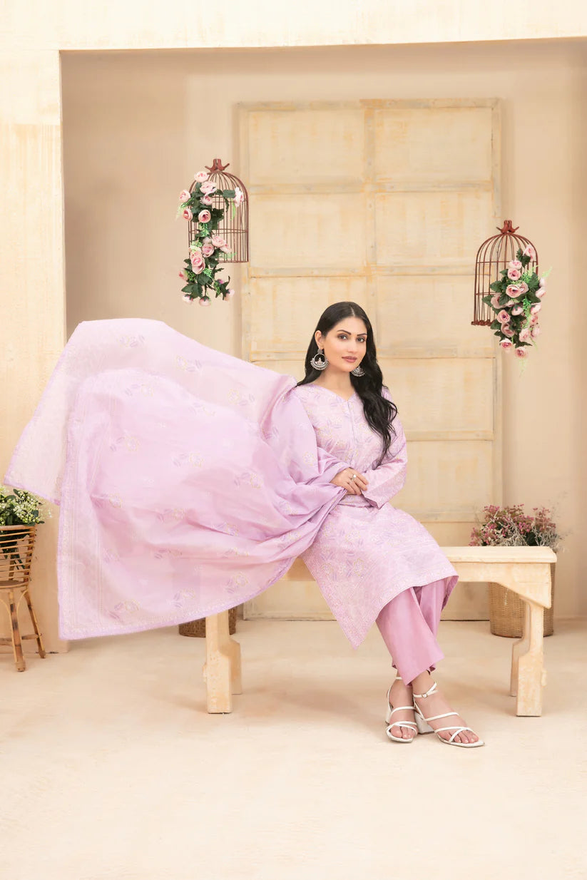 Tawakkal 3Pc Embroidered Lawn Suit D-1943