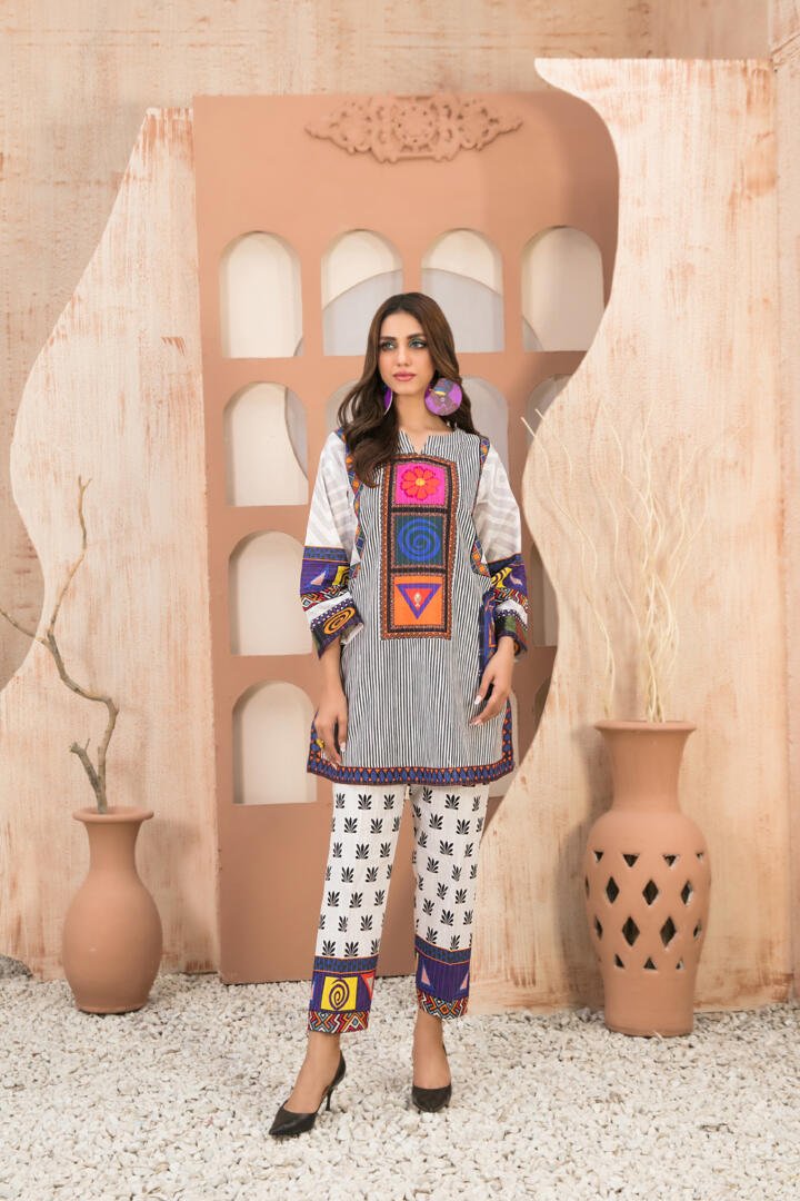 Tawakkal 2 Piece Printed Viscose Suit (D-1263)