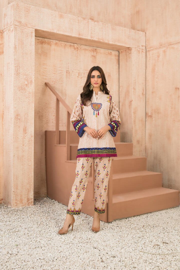 Tawakkal 2 Piece Printed Viscose Suit (D-1262)