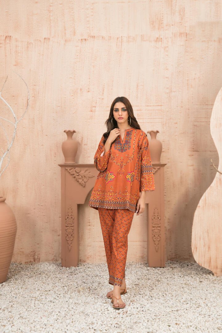 Tawakkal 2 Piece Printed Viscose Suit (D-1255)