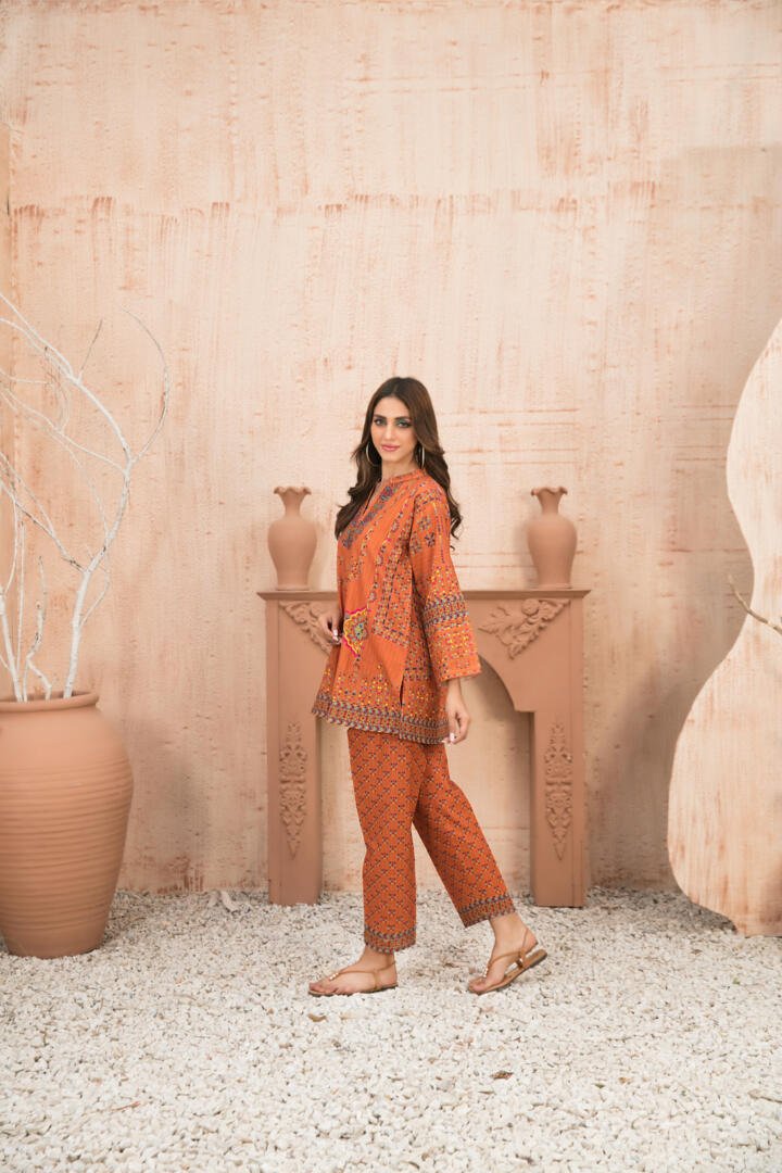 Tawakkal 2 Piece Printed Viscose Suit (D-1255) gulbuy.com
