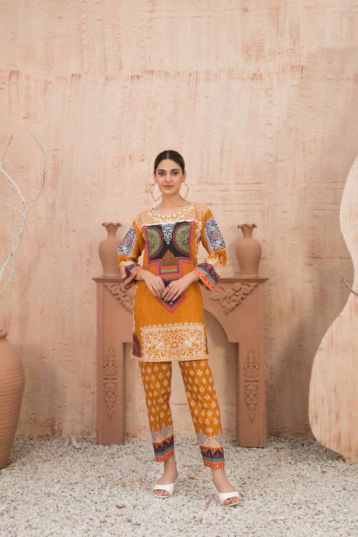 Tawakkal 2 Piece Printed Viscose Suit (D-1264)