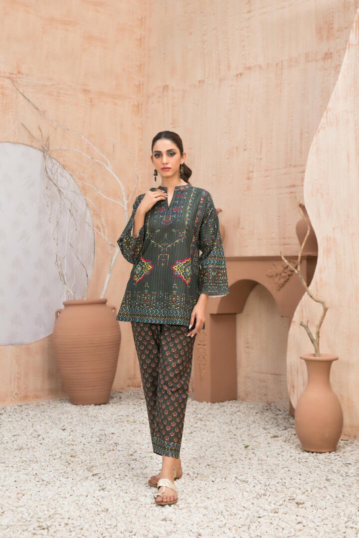 Tawakkal 2 Piece Printed Viscose Suit (D-1256)