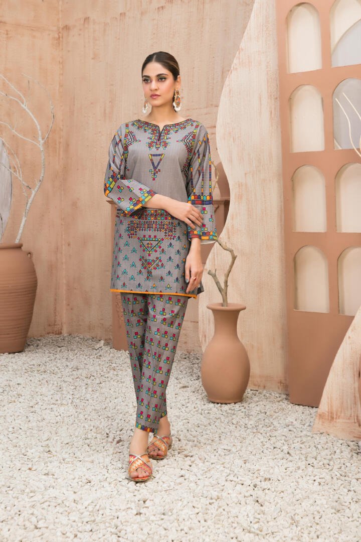 Tawakkal 2 Piece Printed Viscose Suit (D-1260)