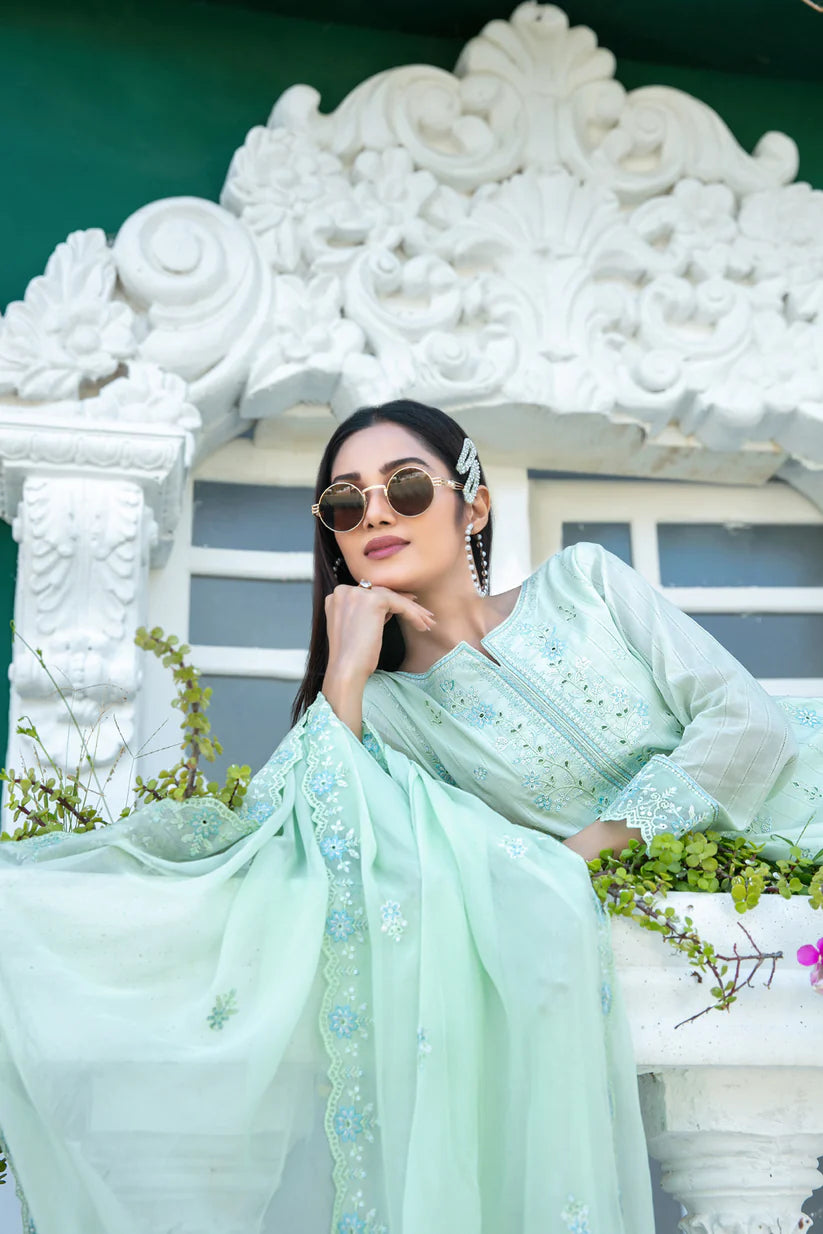 Tawakkal 3Pc Embroidered Lawn Suit D-1751