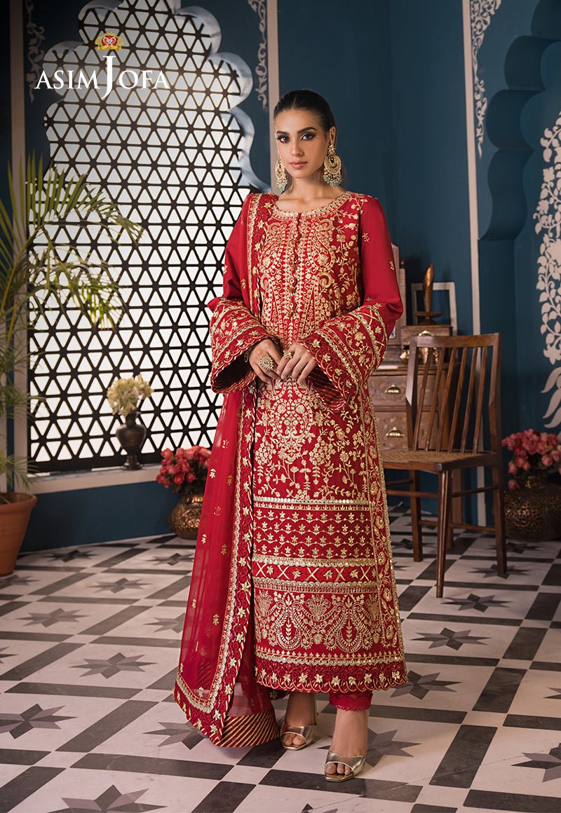 ASIM JOFA 3 PIECE EMBROIDERED LAWN SUIT (AJFI-10)