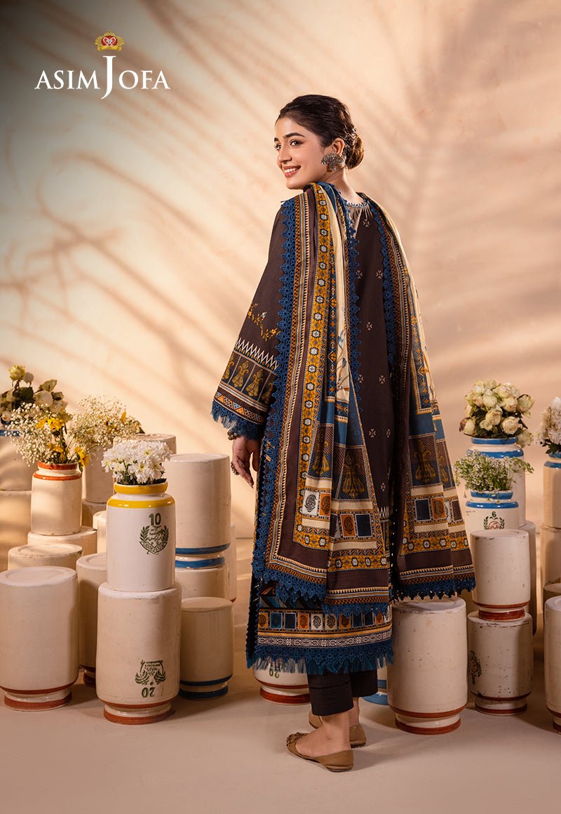 ASIM JOFA 3 PIECE CAMBRIC LAWN SUIT (AJUB-18) gulbuy.com