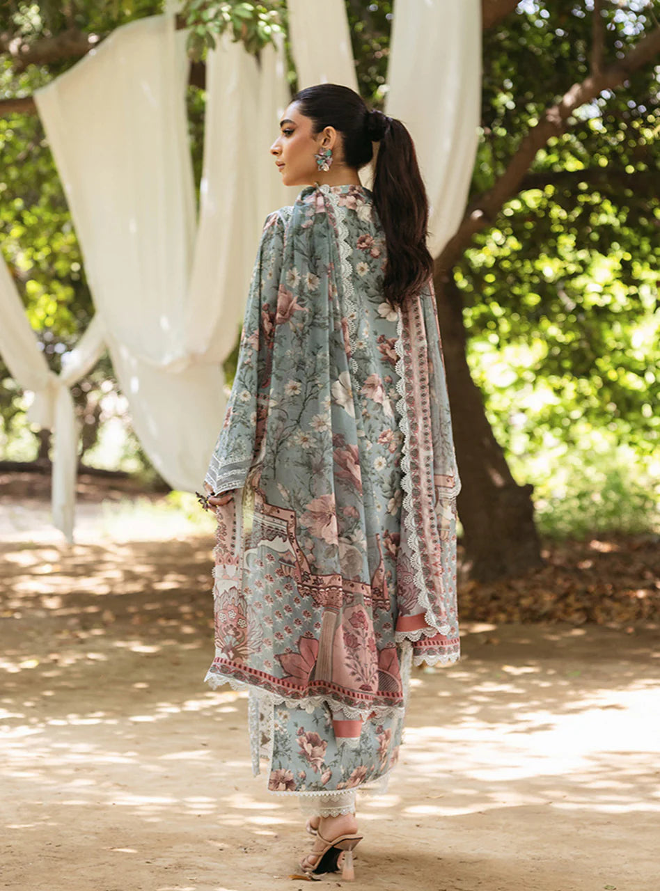 Zainab Chottani 3Pc Embroidered Lawn Suit SAMAHA - D 5A gulbuy.com