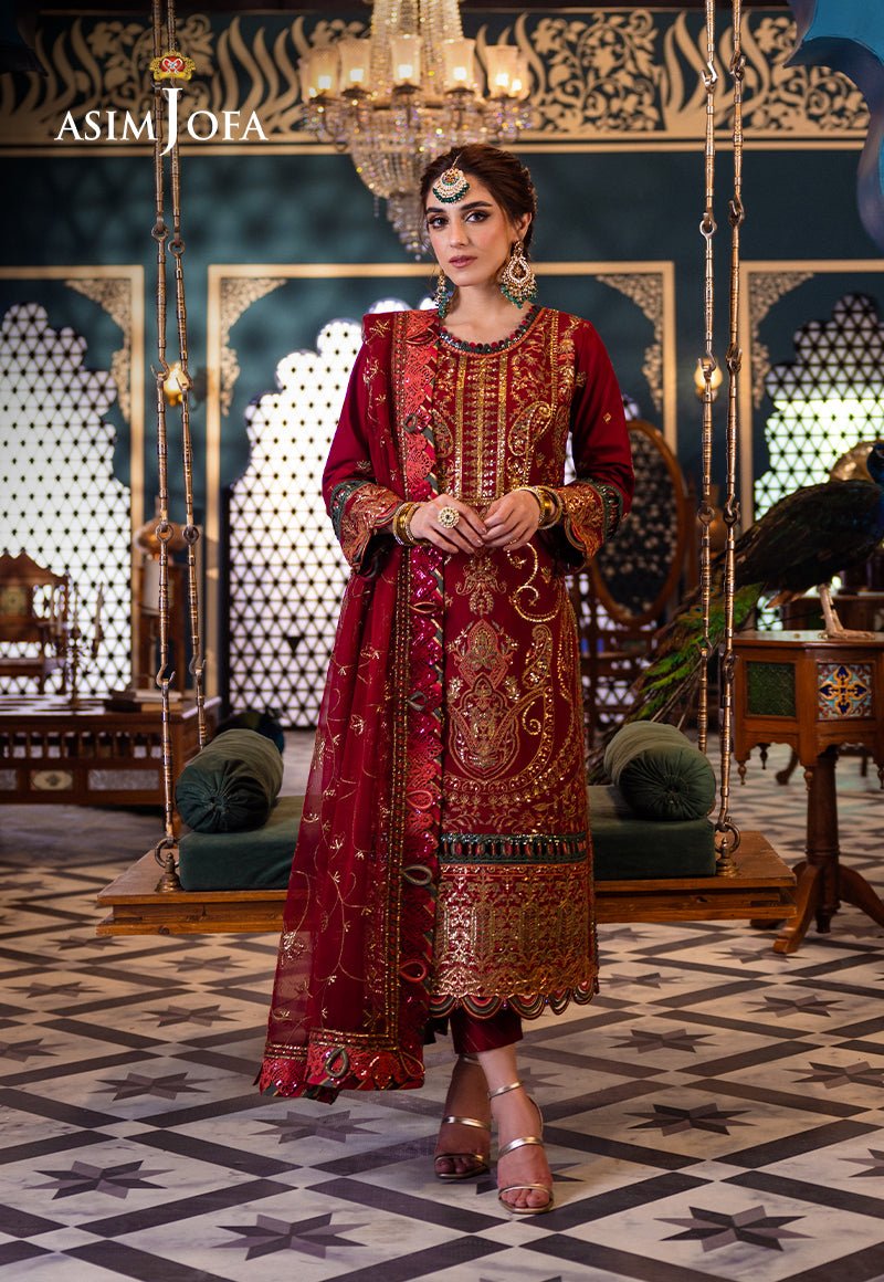 ASIM JOFA 3 PIECE EMBROIDERED LAWN SUIT (AJFI-21)