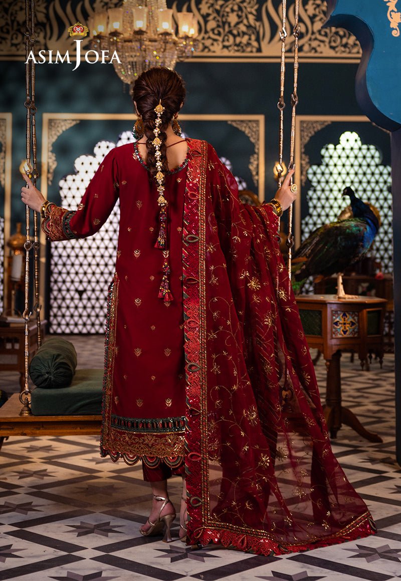ASIM JOFA 3 PIECE EMBROIDERED LAWN SUIT (AJFI-21) gulbuy.com