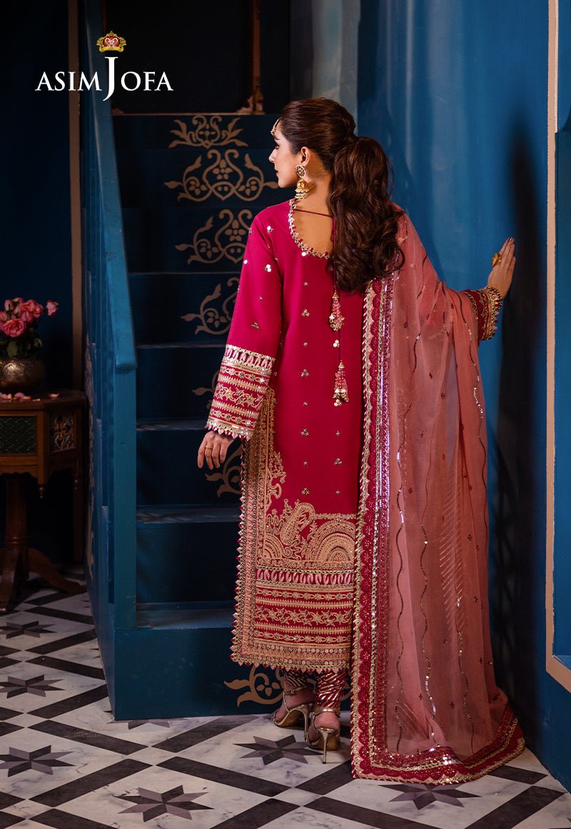 ASIM JOFA 3 PIECE EMBROIDERED LAWN SUIT (AJFI-18) gulbuy.com