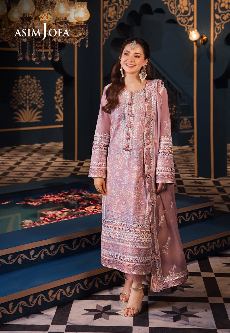 ASIM JOFA 3 PIECE EMBROIDERED LAWN SUIT (AJFI-02)