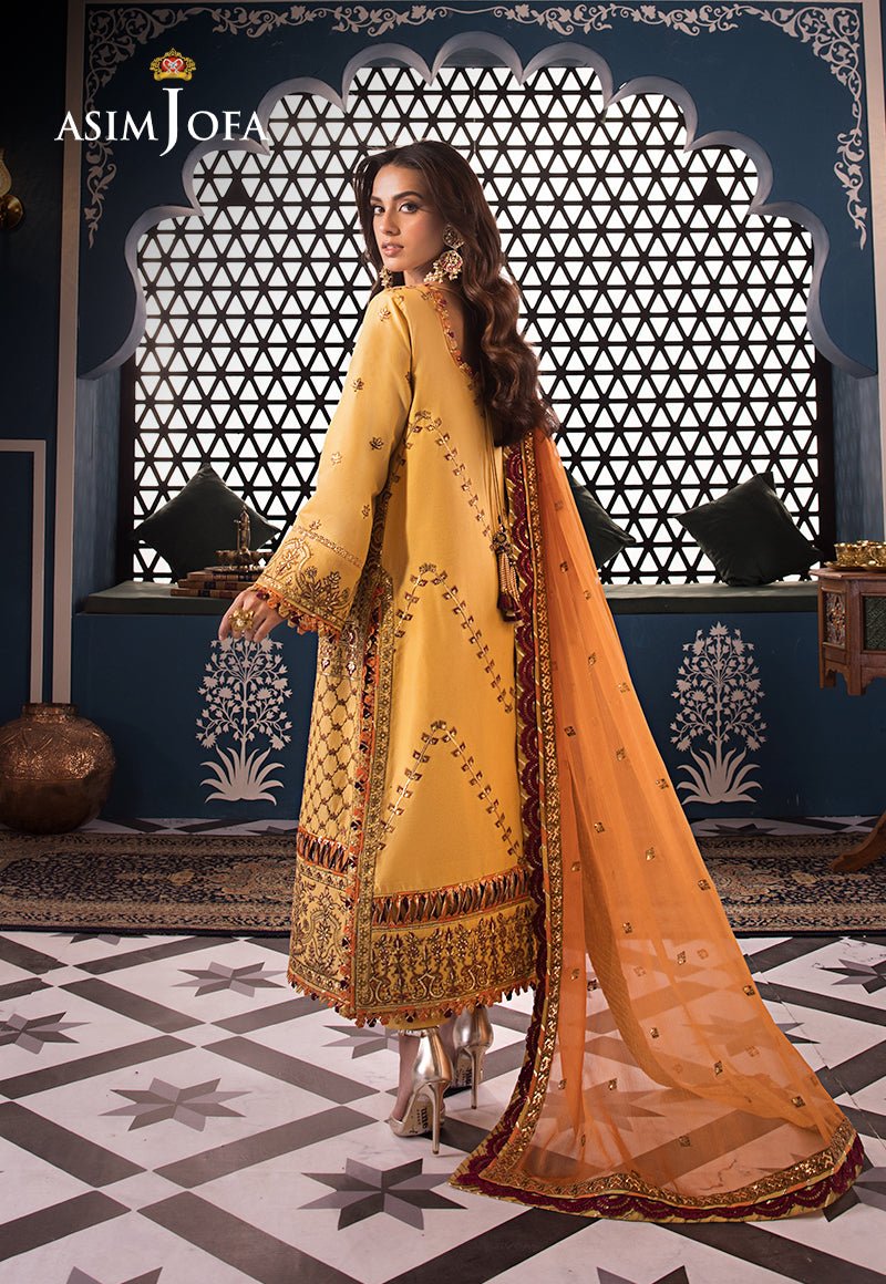 ASIM JOFA 3 PIECE EMBROIDERED LAWN SUIT (AJFI-19) gulbuy.com