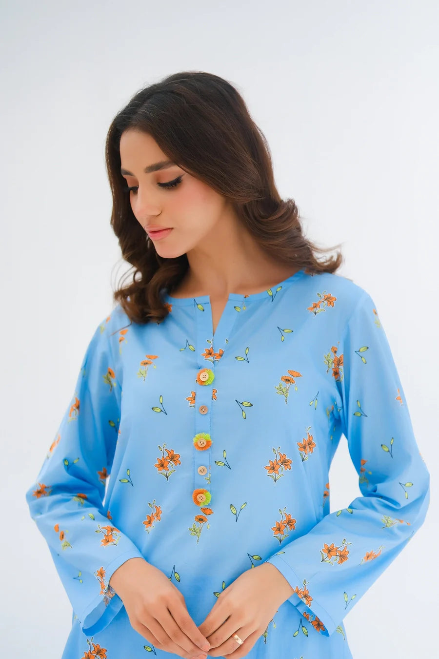 Dhaga 2Pc Printed Lawn Suit Matching separate 007 gulbuy.com