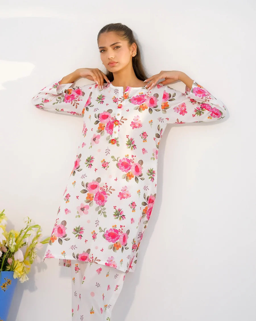 Dhaga 2Pc Printed Lawn Suit Matching separate 008 gulbuy.com