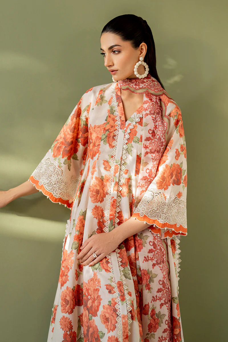Baroque 3Pc Embroidered Lawn Suit PR-1146 gulbuy.com